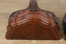 Load image into Gallery viewer, Maitland Smith Carved Wall Bracket Shelf Pair Mahogany Indonesia
