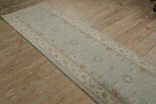 Load image into Gallery viewer, Pottery Barn Malika Persian Style Wool Runner Rug 2.6 x 9 Blue Floral
