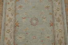 Load image into Gallery viewer, Pottery Barn Malika Persian Style Wool Runner Rug 2.6 x 9 Blue Floral
