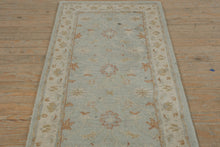 Load image into Gallery viewer, Pottery Barn Malika Persian Style Wool Runner Rug 2.6 x 9 Blue Floral
