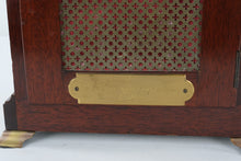 Load image into Gallery viewer, Elliott Westminster Chime Mantel Clock Tempus Fugit 8-Day Lever Wind Wood Case England

