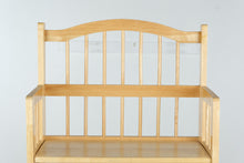 Load image into Gallery viewer, Maple Folding 4-Shelf Bookcase – 48” Tall Spindle Side Display Shelf
