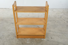 Load image into Gallery viewer, Maple Adjustable Three-Shelf Bookcase with Lower Storage Compartment
