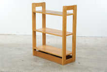 Load image into Gallery viewer, Maple Adjustable Three-Shelf Bookcase with Lower Storage Compartment
