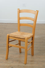 Load image into Gallery viewer, Carmelo Ladderback Side Chair – Solid Beechwood with Handwoven Rush Seat

