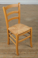 Load image into Gallery viewer, Carmelo Ladderback Side Chair – Solid Beechwood with Handwoven Rush Seat
