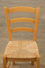 Load image into Gallery viewer, Carmelo Ladderback Side Chair – Solid Beechwood with Handwoven Rush Seat
