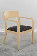 Load image into Gallery viewer, Maple Framed Arm Chair with Oval Patterned Upholstery
