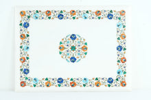 Load image into Gallery viewer, White Marble Pietra Dura Side / Coffee Table
