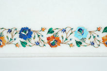 Load image into Gallery viewer, White Marble Pietra Dura Side / Coffee Table
