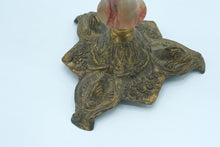 Load image into Gallery viewer, Vintage Ornate Brass &amp; Marble 5-Arm Candelabra – 10&quot; x 8&quot; x 14&quot;
