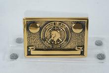 Load image into Gallery viewer, Mare Island Naval Shipyard Solid Brass Belt Buckle – TBW Industries “The Buckle Works,” Los Gatos, CA (NOS)
