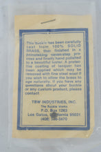 Load image into Gallery viewer, Mare Island Naval Shipyard Solid Brass Belt Buckle – TBW Industries “The Buckle Works,” Los Gatos, CA (NOS)
