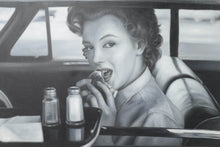 Load image into Gallery viewer, Marilyn Monroe at the Drive-In, 1952 by Philippe Halsman
