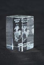 Load image into Gallery viewer, US Marine Corps Birthday Ball Air War College Maxwell AFB Crystal Paperweight
