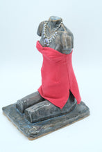 Load image into Gallery viewer, “Mary Anne” Nude Ceramic Sculpture – 12&quot; Glazed Seated Torso Statue
