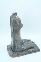 Load image into Gallery viewer, “Mary Anne” Nude Ceramic Sculpture – 12&quot; Glazed Seated Torso Statue
