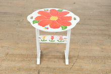 Load image into Gallery viewer, Hand-Painted Drop-Leaf Side Table by Mary Paulsen – Holden Beach, NC
