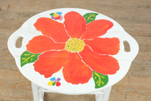 Load image into Gallery viewer, Hand-Painted Drop-Leaf Side Table by Mary Paulsen – Holden Beach, NC
