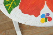 Load image into Gallery viewer, Hand-Painted Drop-Leaf Side Table by Mary Paulsen – Holden Beach, NC
