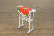Load image into Gallery viewer, Hand-Painted Drop-Leaf Side Table by Mary Paulsen – Holden Beach, NC
