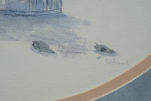 Load image into Gallery viewer, “Pastel Tin” by Mary Vincent Bertrand – Framed Watercolor Print (23.5&quot; x 27.5&quot;)
