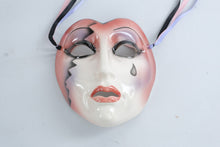 Load image into Gallery viewer, About Face Clay Art Ceramic Harlequin Wall Mask Made in San Francisco 7 Inch
