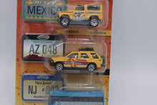 Load image into Gallery viewer, Matchbox Across America 50th Birthday Series 3-Pack (Mexico, Arizona, New Jersey) – Toys “R” Us Exclusive
