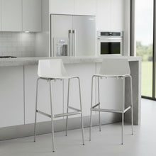 Load image into Gallery viewer, Materia Modern Bar Stools with Chrome Frame Set of 2
