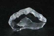 Load image into Gallery viewer, Mats Jonasson Full-Lead Crystal Bear Sculpture – Signed Swedish Wildlife Art Glass – 3" Figurine
