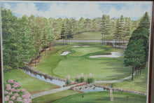 Load image into Gallery viewer, Beverly Kilpatrick MacGregor Downs Number Sixteen Limited Edition Golf Print Framed
