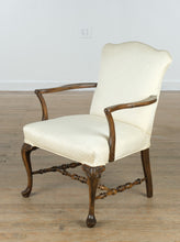 Load image into Gallery viewer, McGregor Ivory Formal Arm Chair – Elegant Carved Detail
