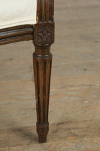 Load image into Gallery viewer, McGregor Louis XVI Oval Back Arm Chair – Ivory Upholstery
