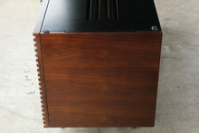 Load image into Gallery viewer, Modern Walnut Slatted Media Console and TV Stand with Storage
