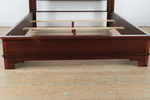 Load image into Gallery viewer, Merlot Queen Size Bed with Upholstered Leather Headboard
