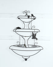 Load image into Gallery viewer, Metal Bird Bath Wall Art – 27.5&quot; x 40.5&quot;
