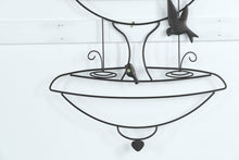 Load image into Gallery viewer, Metal Bird Bath Wall Art – 27.5&quot; x 40.5&quot;
