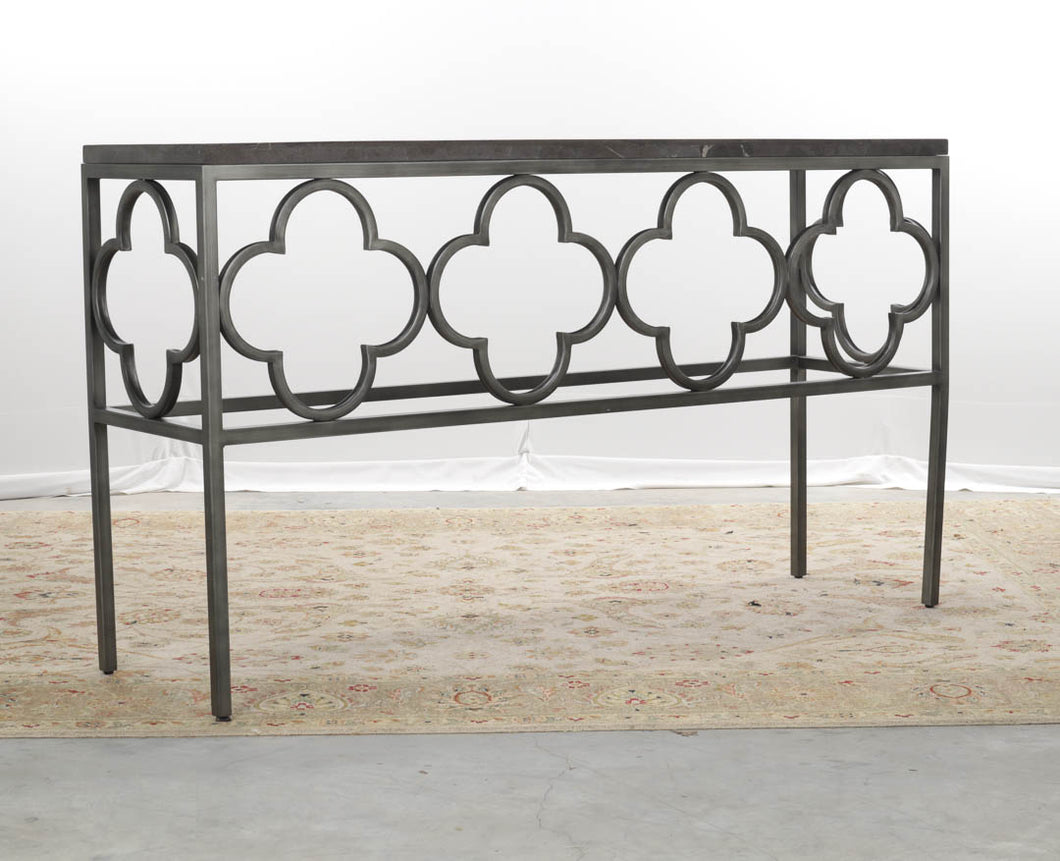 Metal Console Table with Stone Top by Universal Furniture