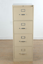 Load image into Gallery viewer, HON 4 Drawer Metal Filing Cabinet in Beige Steel
