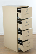 Load image into Gallery viewer, HON 4 Drawer Metal Filing Cabinet in Beige Steel
