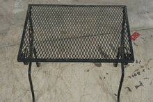 Load image into Gallery viewer, Vintage Wrought Iron Mesh Nesting Side Tables Set of 2 Black Patio Garden
