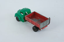 Load image into Gallery viewer, Vintage Hubley Dump Truck Green Red Pressed Steel Cast Metal Made in USA
