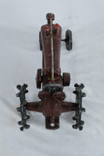 Load image into Gallery viewer, Antique Cast Iron Toy Tractor – Early 20th Century Red Farm Tractor with Spoked Wheels
