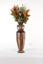 Load image into Gallery viewer, Metal Elegant Expressions Vase with Artificial Bouquet
