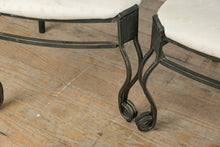 Load image into Gallery viewer, Ornate Metal &amp; Glass Dining Set – 5-Piece Square Table with Sculpted Metal Base
