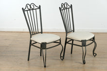 Load image into Gallery viewer, Ornate Metal &amp; Glass Dining Set – 5-Piece Square Table with Sculpted Metal Base
