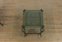 Load image into Gallery viewer, Ornate Metal &amp; Glass Dining Set – 5-Piece Square Table with Sculpted Metal Base
