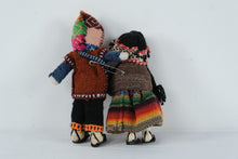 Load image into Gallery viewer, Vintage Peruvian Folk Art Doll Pair Handcrafted Textile Dolls Traditional Costume
