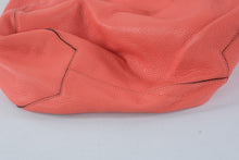 Load image into Gallery viewer, Michael Kors Coral Pebbled Leather Reversible Tote Gold Interior Large 17 x 13
