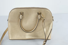 Load image into Gallery viewer, Michael Kors Gold Metallic Satchel Crossbody Handbag - Online Only
